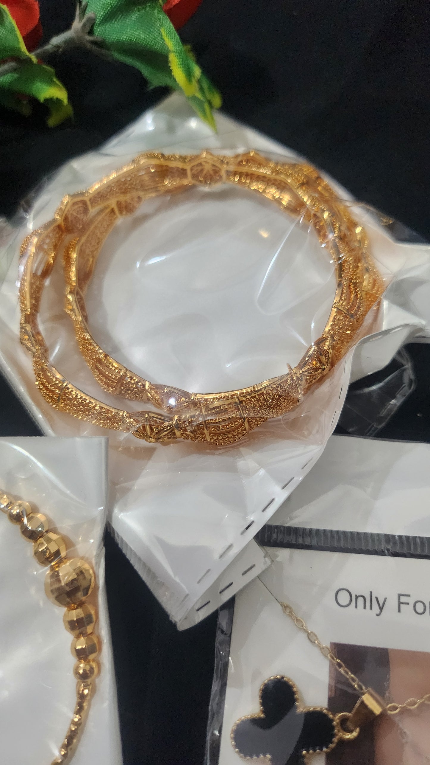 ✨ Features:  High-quality gold plating for long-lasting shine  jewelry and comfortable for all-day wears