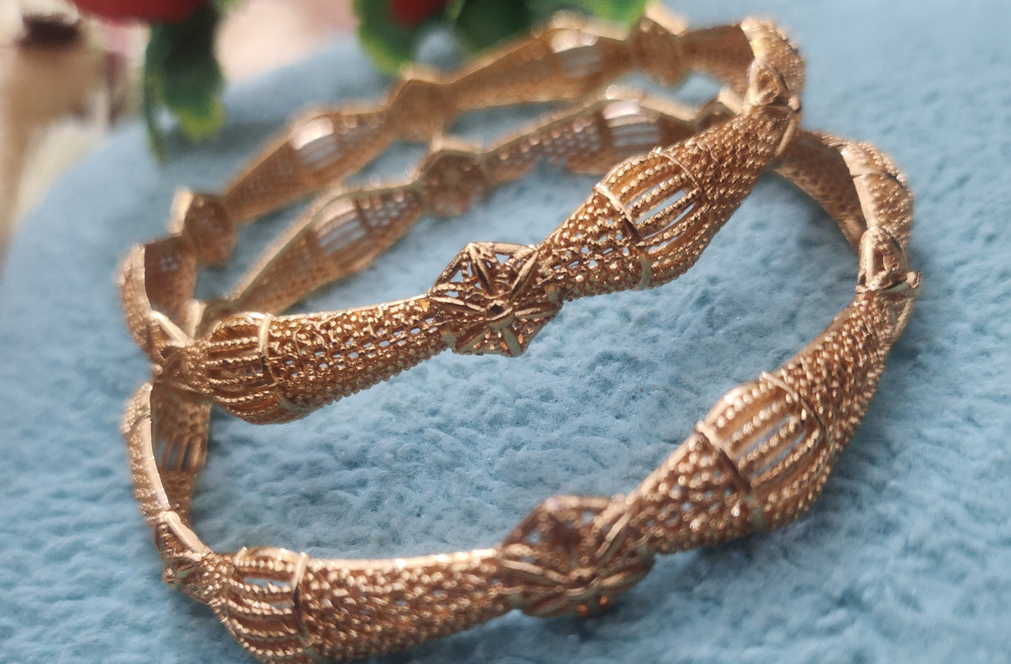 Intricate Textured Design Indian Fashion Jewelry
