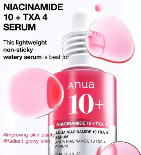 Anua Niacinamide 10% + TXA 4% Dark Spot Serum | 30ml | Brightening Care