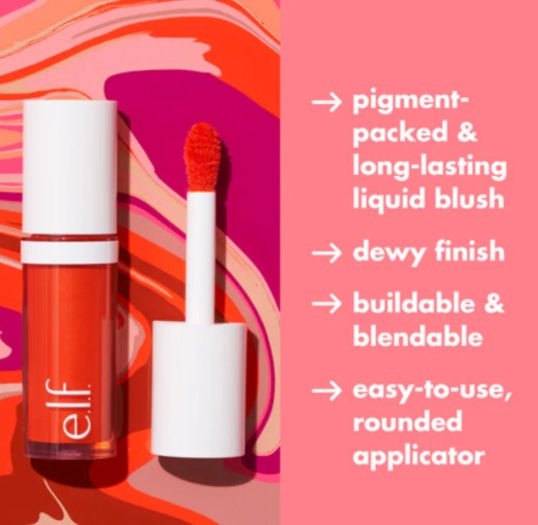 e.l.f. Camo Liquid Blush – Long-Lasting, Buildable Color for a Natural Flush