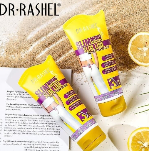 Dr Rashel Slimming Slim Line Hot Cream with Ginger Extract, Collagen & Indian Turmeric – 150 g