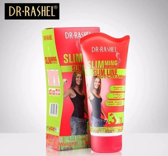 Dr Rashel 3 in 1 Chili Slim Line Hot Cream – Slim Fit with Seaweed Collagen & Chili Formula – 150g