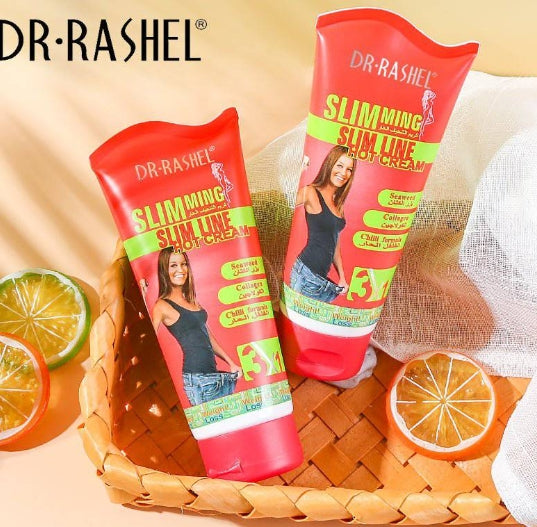 Dr Rashel 3 in 1 Chili Slim Line Hot Cream – Slim Fit with Seaweed Collagen & Chili Formula – 150g