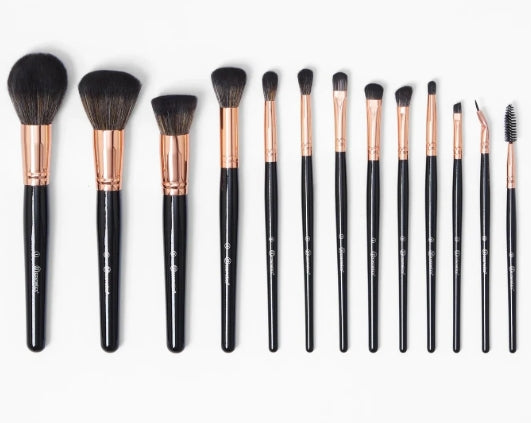 BH Signature Rose Gold 13 Piece Brush Set with Holder