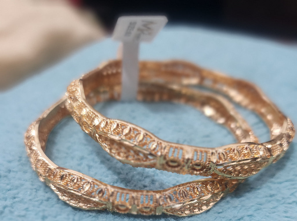 Beautiful Gold-Plated Artificial Bangles – Traditional Designer Jewelry Set