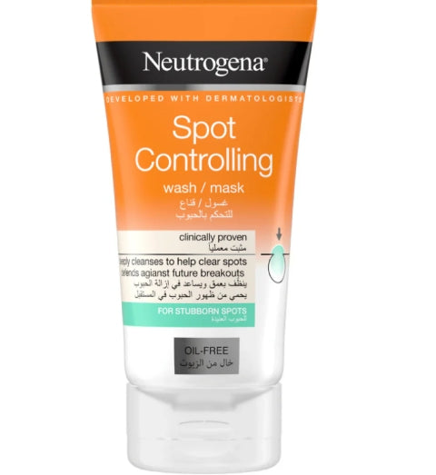 Sale Neutrogena Spot Controlling 2-in-1 Face Wash/Mask-150ML