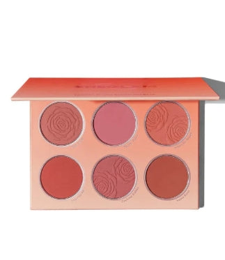 Sheglam Floral Flush Blush Palette 6-Color Pressed Powder
