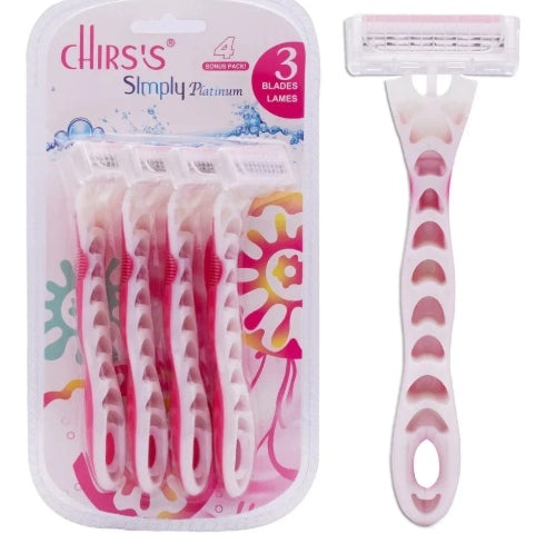 Chris’s Simply Platinum Razor - 4 Bonus Pack | Smooth Shave