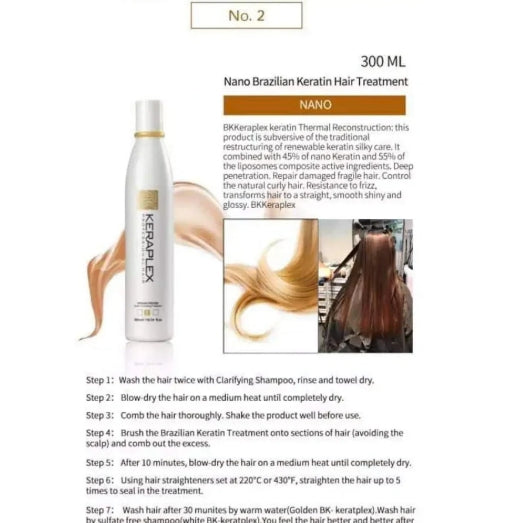 Keraplex Keratin Hair Treatment Kit – Smooth, Repair & Shine