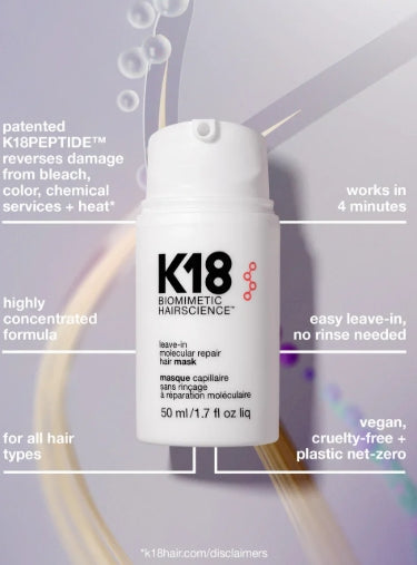 K18 Leave-In Molecular Repair Hair Mask-50ML