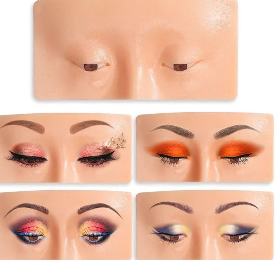 Silicone Eye Makeup Practice Board With Oil Cleanser