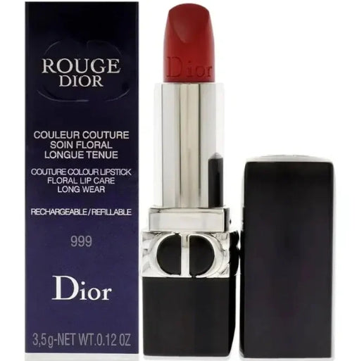 Dior Rouge 999 Matte Lipstick – Iconic Red, 3.5g | Luxury Long-Wear Lip Color