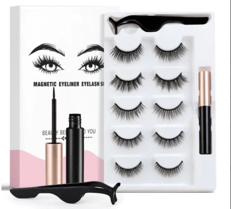 Magnetic Eyeliner Eyelashes Suit Beauty Belongs To You (5 Pairs)