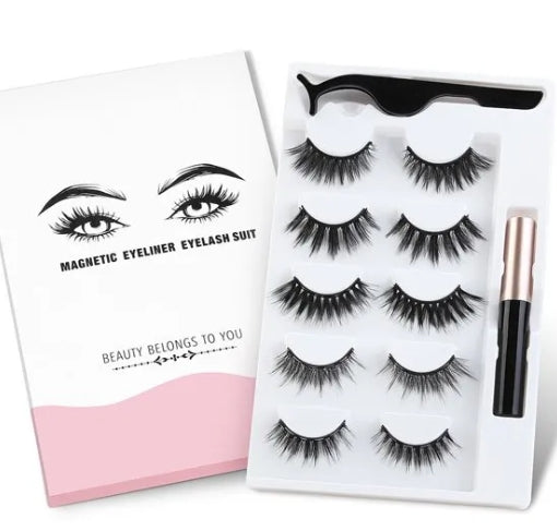 Magnetic Eyeliner Eyelashes Suit Beauty Belongs To You (5 Pairs)