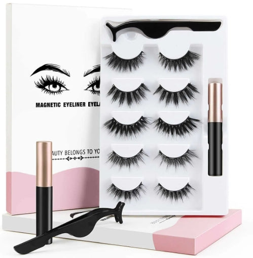 Magnetic Eyeliner Eyelashes Suit Beauty Belongs To You (5 Pairs)