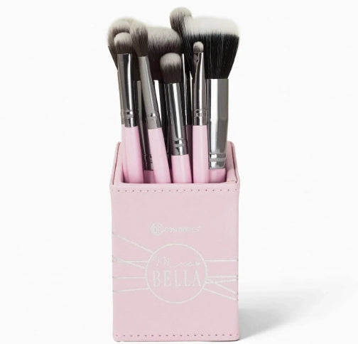 Bh Cosmetics - Mrs. Bella 9 Piece Makeup Brush Set with Luxe Brush Holder