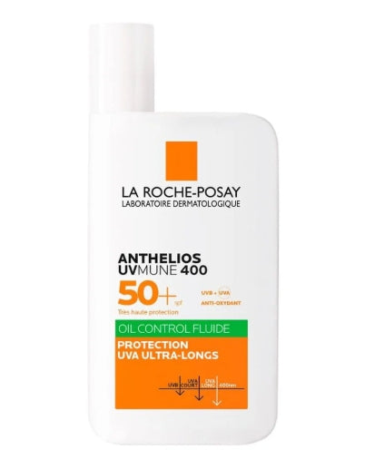 La Roche-Posay Anthelios UVMune 400 Oil Control Fluid SPF50+ 50ml – Advanced Sun Protection for Oily & Sensitive Skin