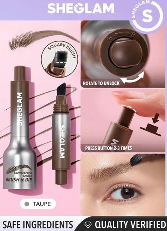 Sheglam Brow fection Angled Brush and Dip Liquid Eyebrow Gel Pen