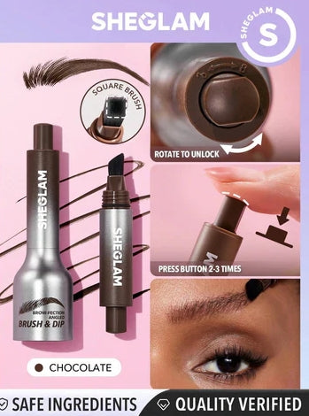 Sheglam Brow fection Angled Brush and Dip Liquid Eyebrow Gel Pen