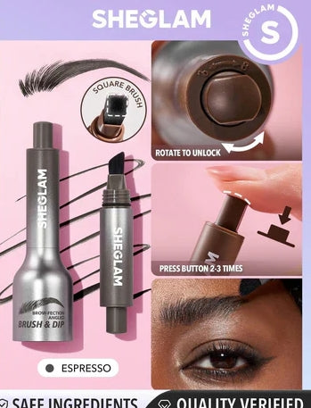 Sheglam Brow fection Angled Brush and Dip Liquid Eyebrow Gel Pen
