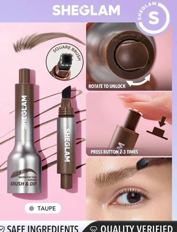 Sheglam Brow fection Angled Brush and Dip Liquid Eyebrow Gel Pen
