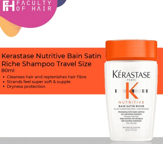 Kerastase Nutritive Bain Satin 2 Shampoo 80ml – Nourishment for Dry & Sensitised Hair