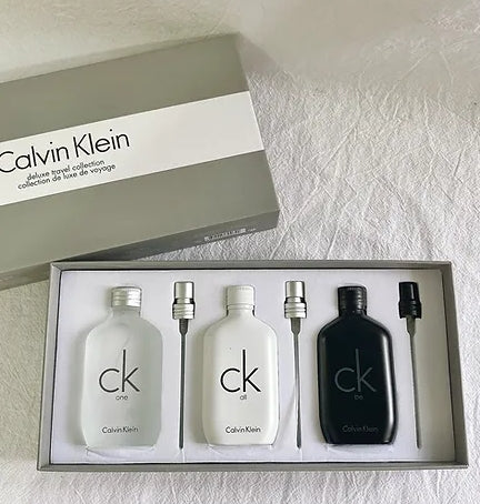 Calvin Klein Deluxe Travel 3 in 1 Perfume Set – 30ml Each | Men & Women Fragrance Gift Pack