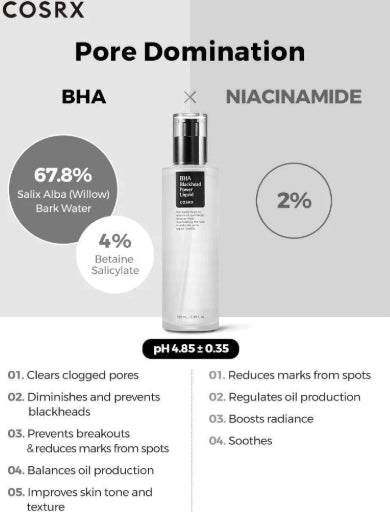 Cosrx BHA Blackhead Power Liquid 100ml – Pore Care & Exfoliation