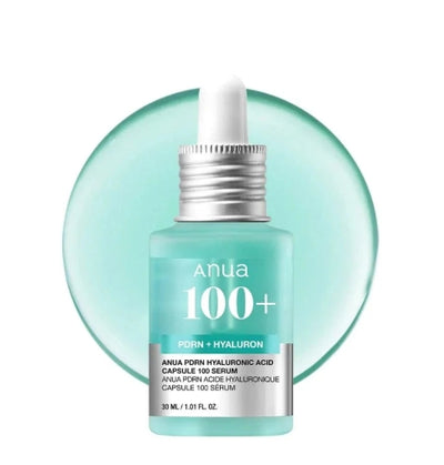 Anua PDRN + Hyaluronic Acid Capsule 100 Serum 30ml | Hydrating & Repairing Serum