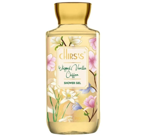 Chris's Whipped Vanilla Chiffon Shower Gel 295ml – Luxurious, Moisturizing Body Wash