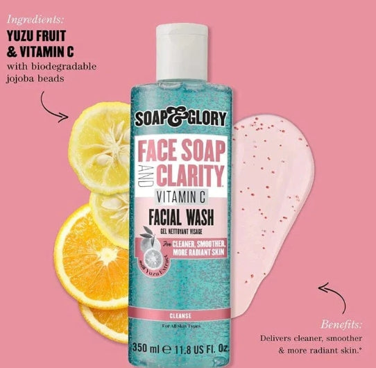 Soap & Glory Face Soap & Clarity Vitamin C Facial Wash – 350ML