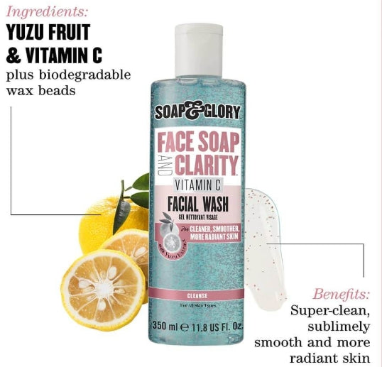 Soap & Glory Face Soap & Clarity Vitamin C Facial Wash – 350ML
