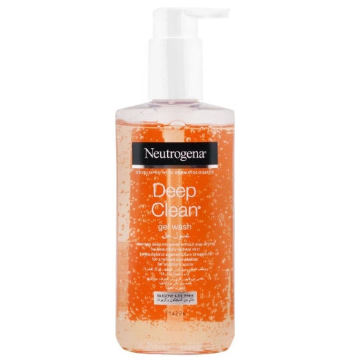 Neutrogena Deep Clean Gel Wash 200ml – Oil-Free Daily Facial Cleanser for Clear & Fresh Skin