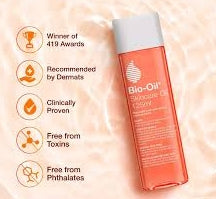 Bio-Oil Body Oil 200ml – Skincare Oil for Stretch Marks, Scars & Uneven Skin Tone