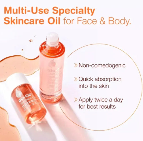 Bio-Oil Body Oil 200ml – Skincare Oil for Stretch Marks, Scars & Uneven Skin Tone