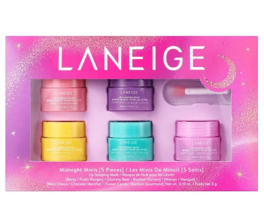 Laneige Midnight Minis Set – Hydrating Lip Sleeping Masks