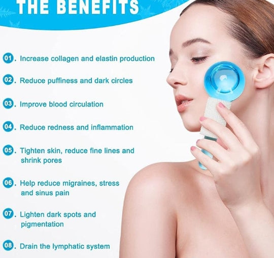 Beauty Crystal Ball Facial Cooling Ice Globes – Water Wave Therapy for Face & Eye Massage