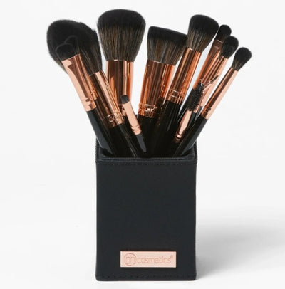 BH Signature Rose Gold 13 Piece Brush Set with Holder