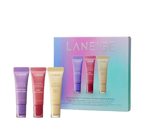 LANEIGE Lip Glowy Balm Trio Set – Hydrating & Nourishing Lip Care