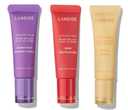 LANEIGE Lip Glowy Balm Trio Set – Hydrating & Nourishing Lip Care