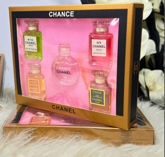 Chanel Chance Gift Set of 5 Perfumes – Luxury Fragrance Collection for Women