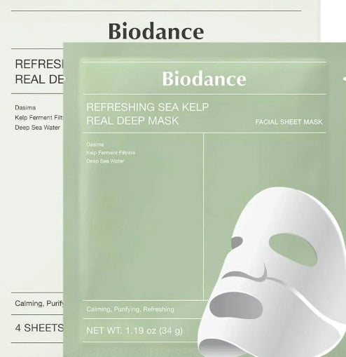 Biodance Refreshing Sea Kelp Real Deep Sheet Mask – Hydrating & Soothing Korean Skincare Mask