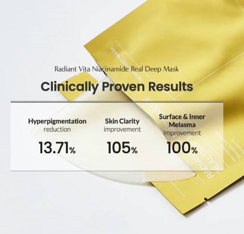 Biodance Radiant Vita Niacinamide Real Deep Sheet Mask – Brightening & Hydrating Korean Skincare