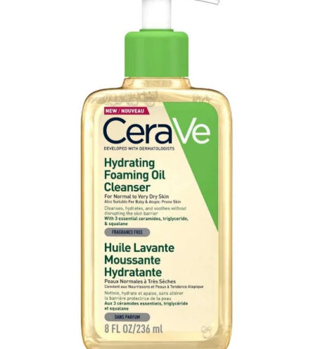 CeraVe Hydrating Foaming Oil Cleanser 237ml – For Dry Skin