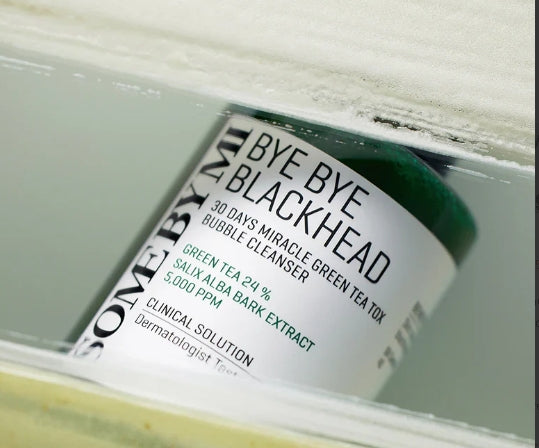 Some By Mi Bye Bye Blackhead 30 Days Miracle Green Tea Tox Bubble Cleanser | Pore Cleansing, Blackhead Removal, Acne Control