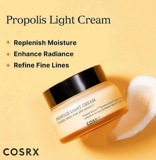 Cosrx Full Fit Propolis Light Cream 65ml – Nourishing, Hydrating & Glow-Boosting Moisturizer