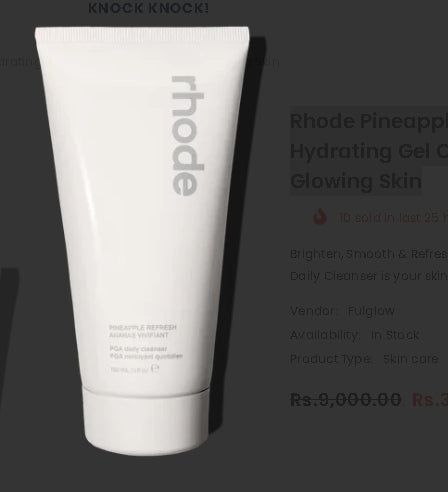 Rhode Pineapple Refresh Daily Cleanser – Hydrating Gel Cleanser for Smooth, Glowing Skin