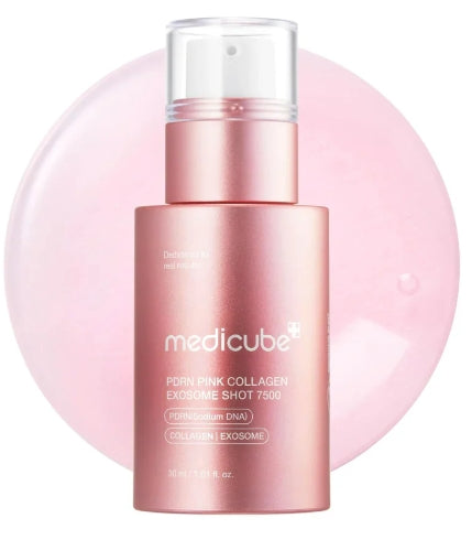 Medicube PDRN Pink Collagen Exosome Shot Serum 7500 – 30ml | Anti-Aging, Skin Firming & Repair Essence