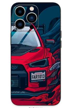 Red Car 3D Phone Skin