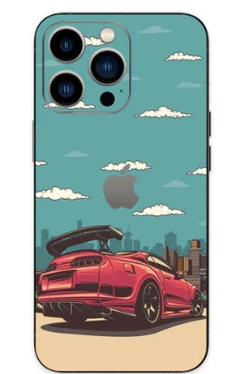 car illustration phone skin
